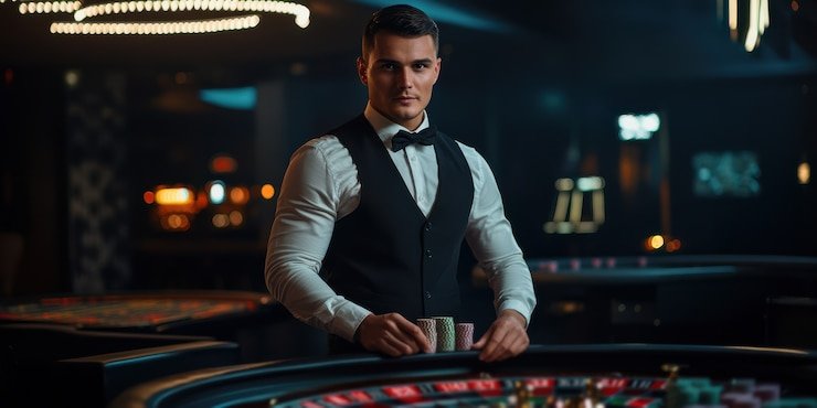 Chip taruhan dan tata letak meja American Roulette goaloo88